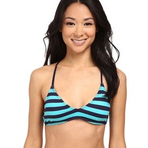 CARVE DESIGNS Tamarindo Bikini Top Blue Striped